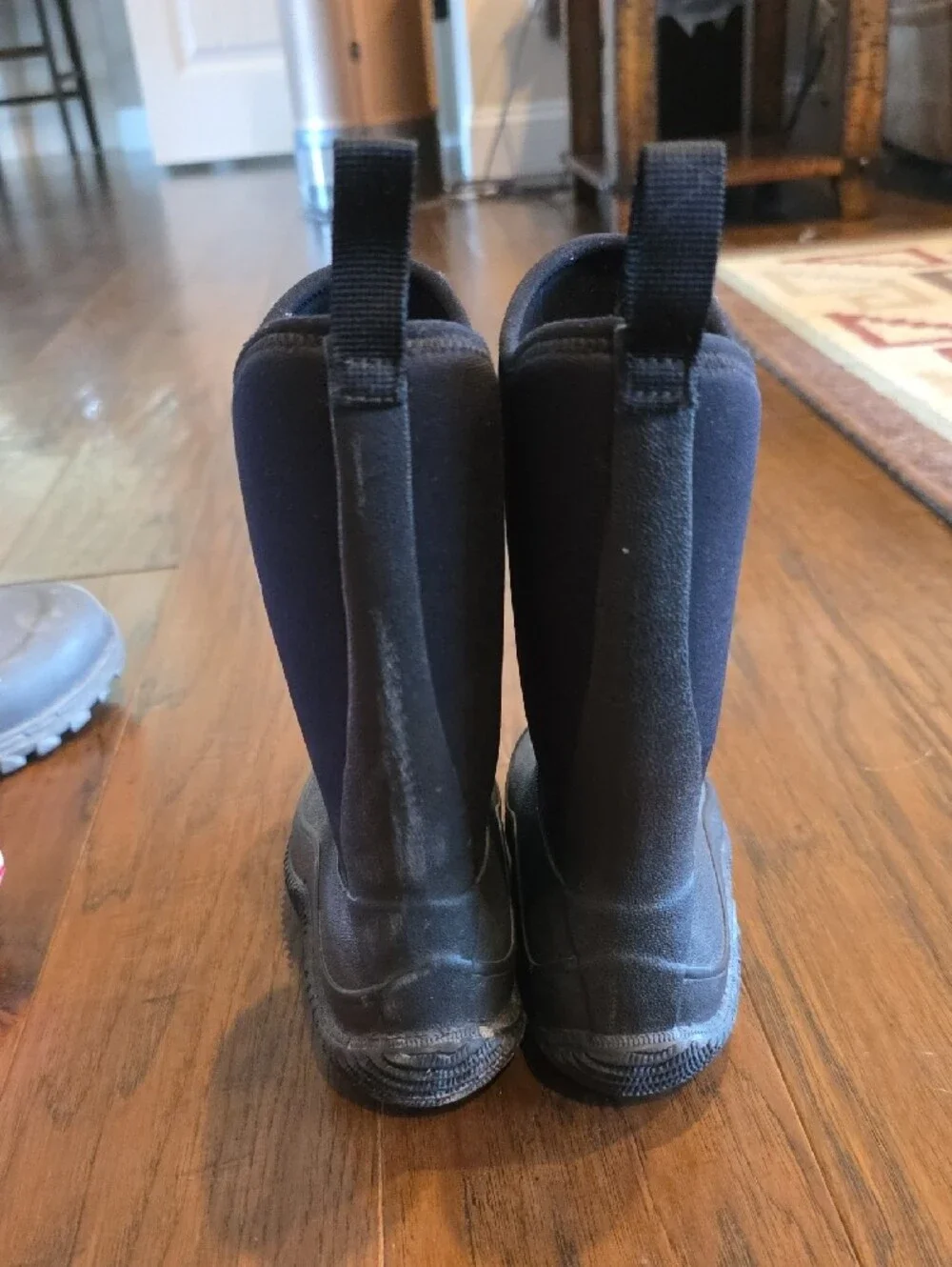 Kids Size 13 Muck Boot Company Black Neoprene Tall Waterproof Boots